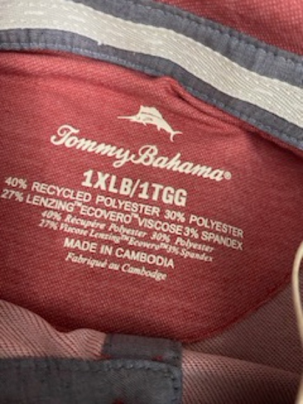 Tommy Bahama Coasta Vera Polo Shirt Deep Havan $118 - Picture 7 of 8